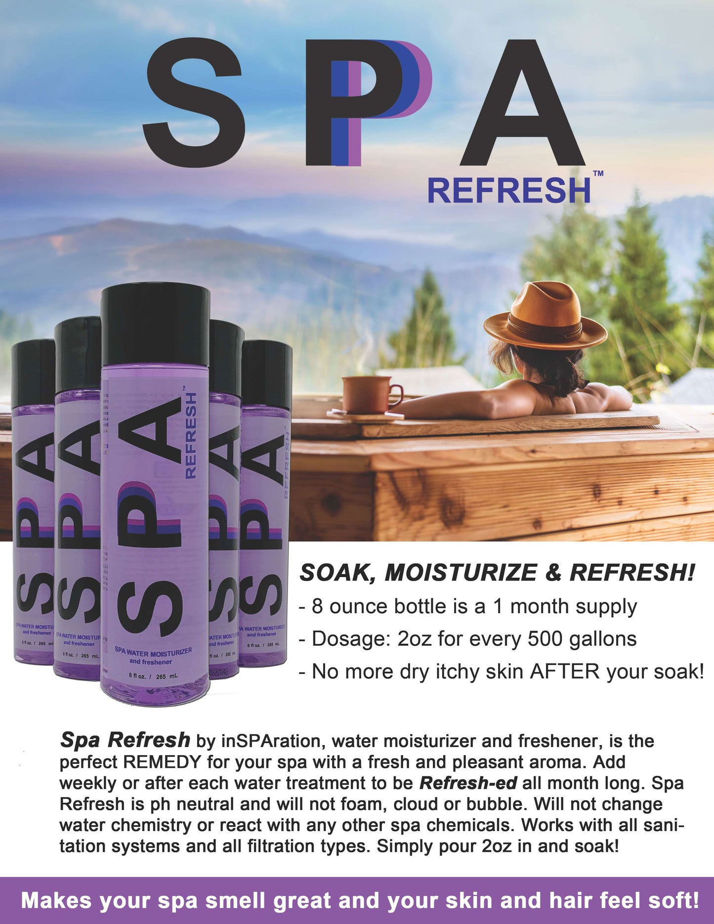 Spa Refresh 8oz – Moisturizer and Freshener